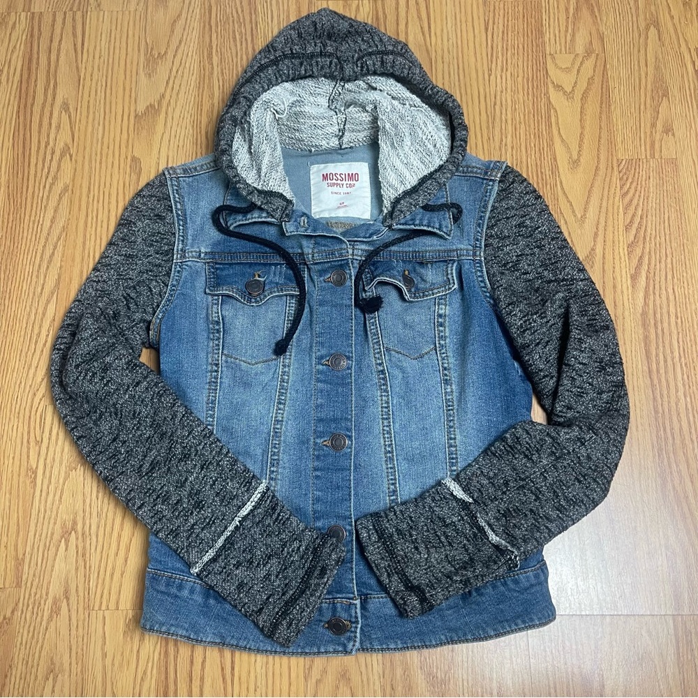 Mossimo Supply Co. Blue and Gray Jean Jacket
